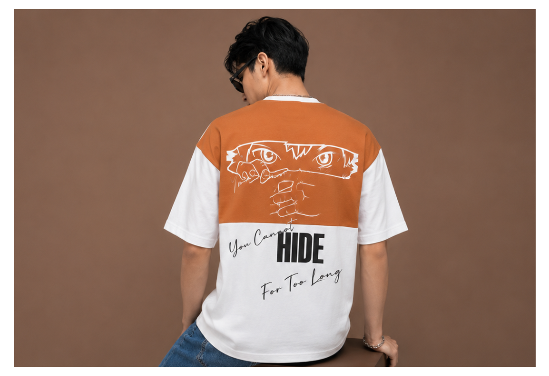 Sunset Contrast Oversized Tee